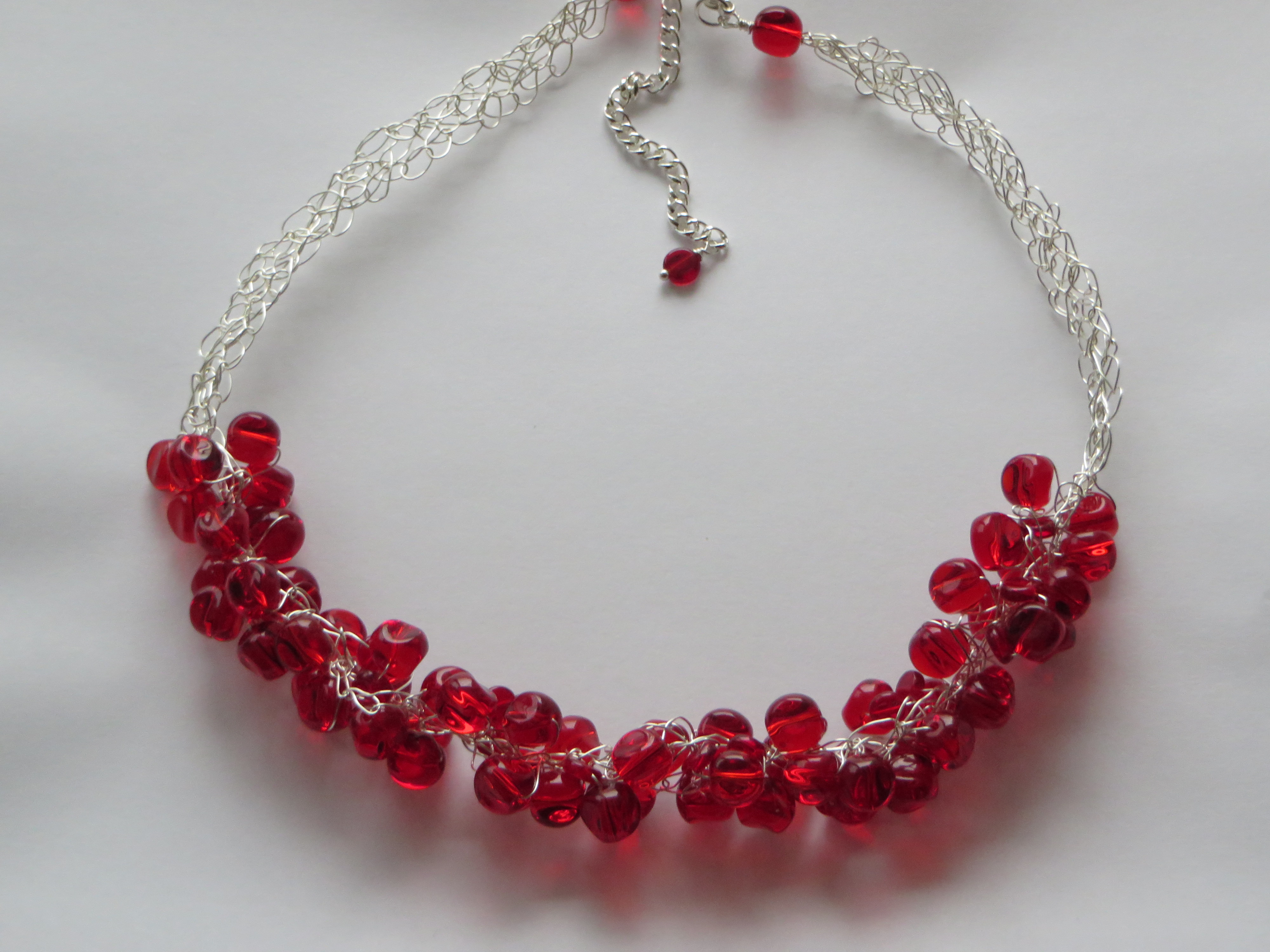 Red, Red and Red Necklace & Earrings | Janell Jewellry